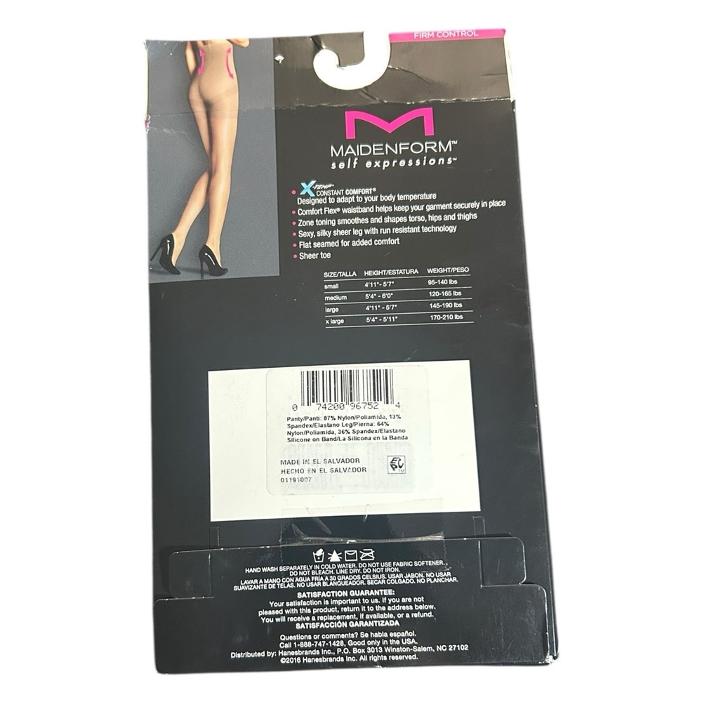 Maidenform Sexy Shaping High Waist Power Slimmer Size XL Nude 025020331 New - Picture 2 of 2